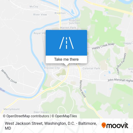 West Jackson Street map
