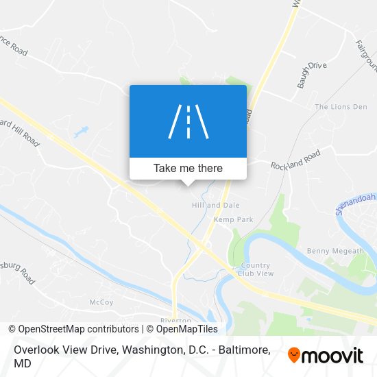 Overlook View Drive map