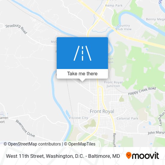 West 11th Street map