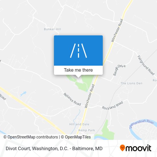 Divot Court map