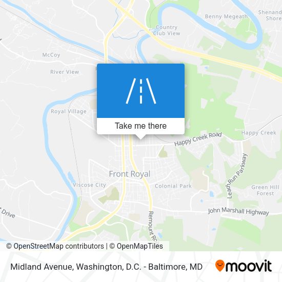 Midland Avenue map