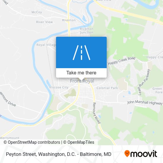 Peyton Street map