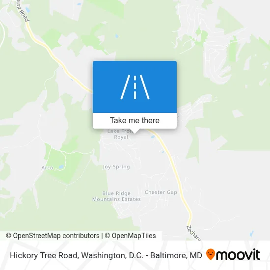 Hickory Tree Road map