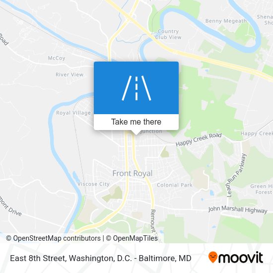 Mapa de East 8th Street