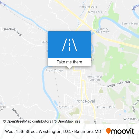 Mapa de West 15th Street