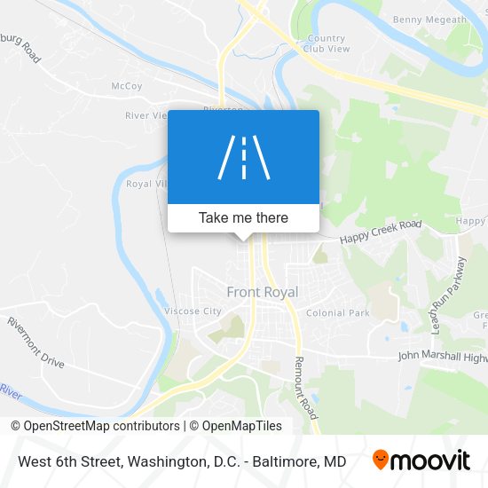 Mapa de West 6th Street