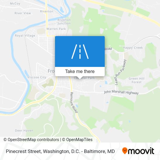 Pinecrest Street map