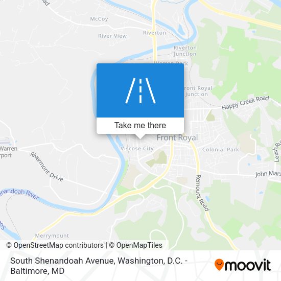 Mapa de South Shenandoah Avenue