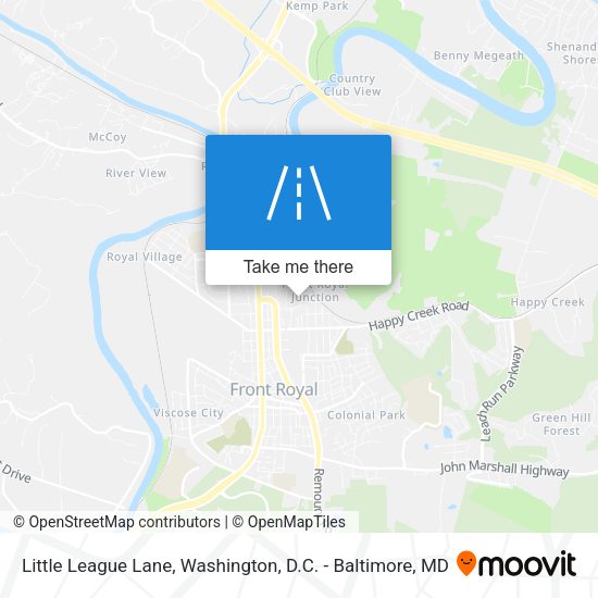 Mapa de Little League Lane