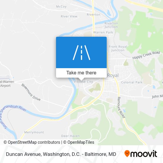 Duncan Avenue map