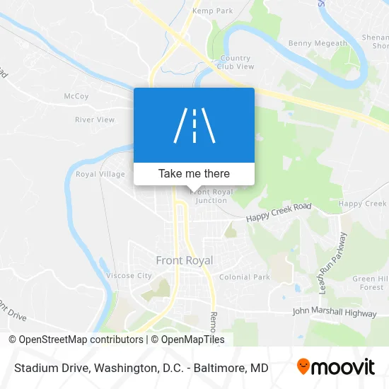 Stadium Drive map