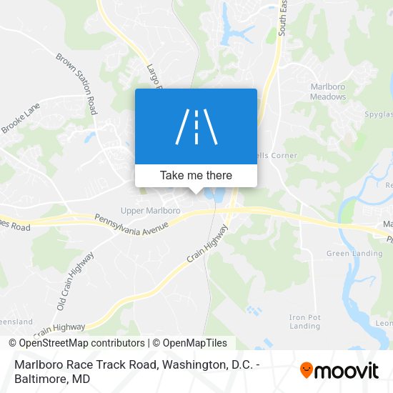 Marlboro Race Track Road map