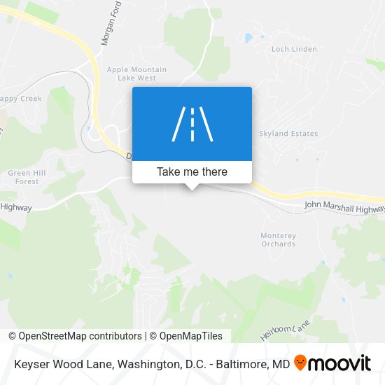 Mapa de Keyser Wood Lane