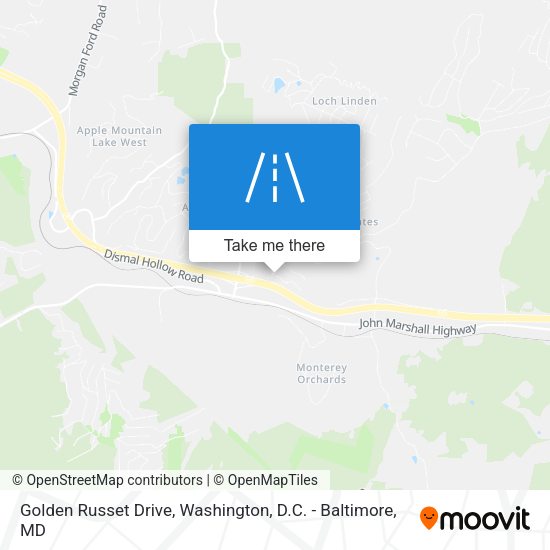 Golden Russet Drive map