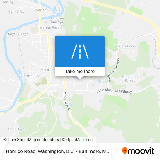 Henrico Road map