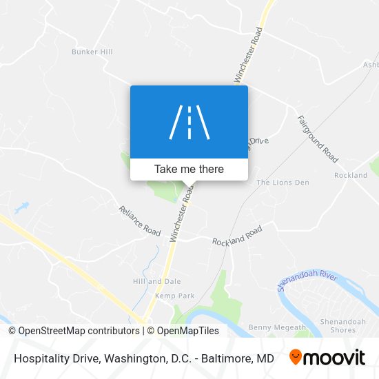 Mapa de Hospitality Drive