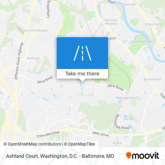 Mapa de Ashland Court