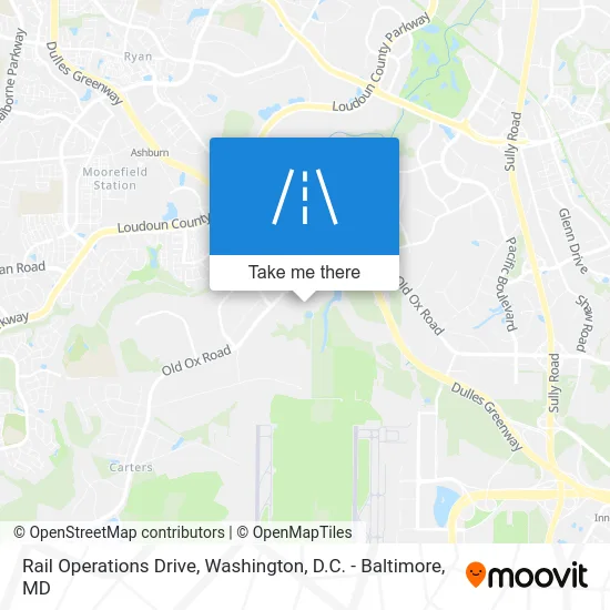 Rail Operations Drive map