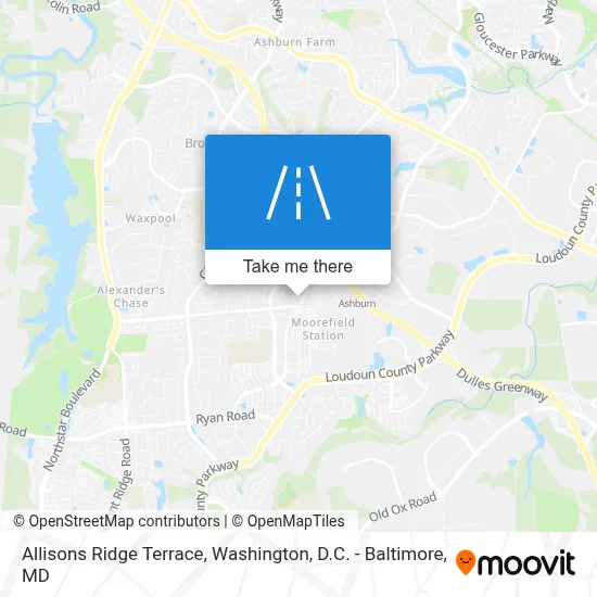 Allisons Ridge Terrace map