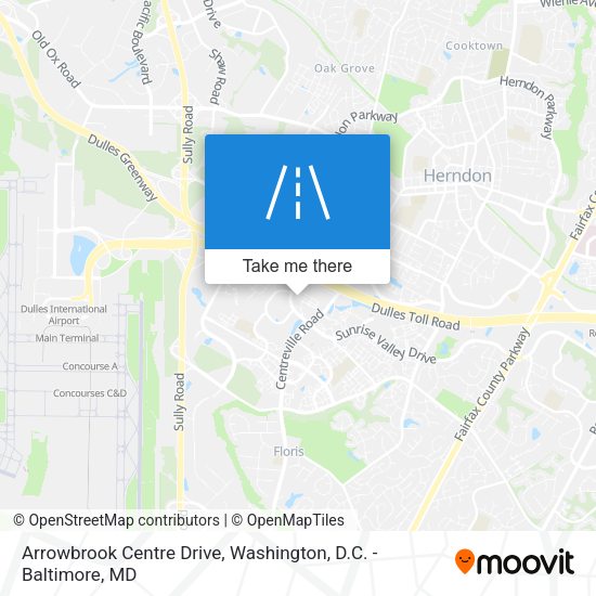 Arrowbrook Centre Drive map