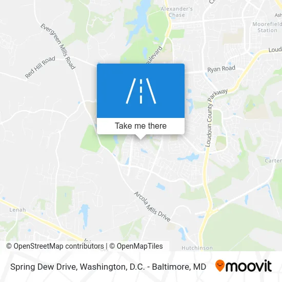 Spring Dew Drive map