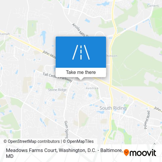 Meadows Farms Court map