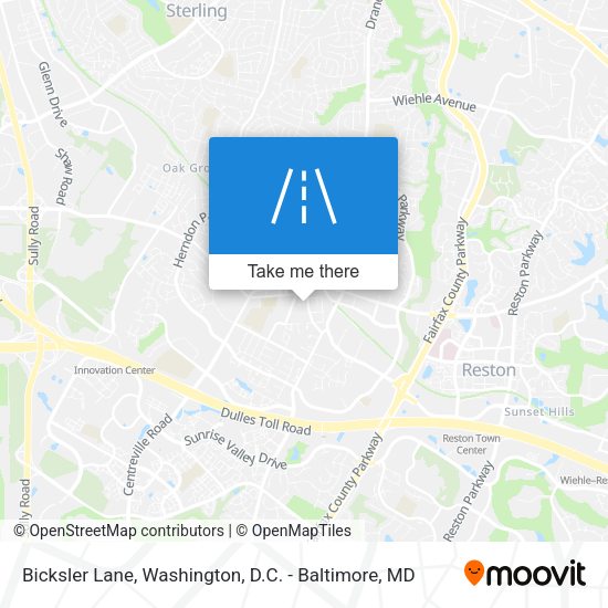 Bicksler Lane map