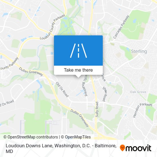 Loudoun Downs Lane map