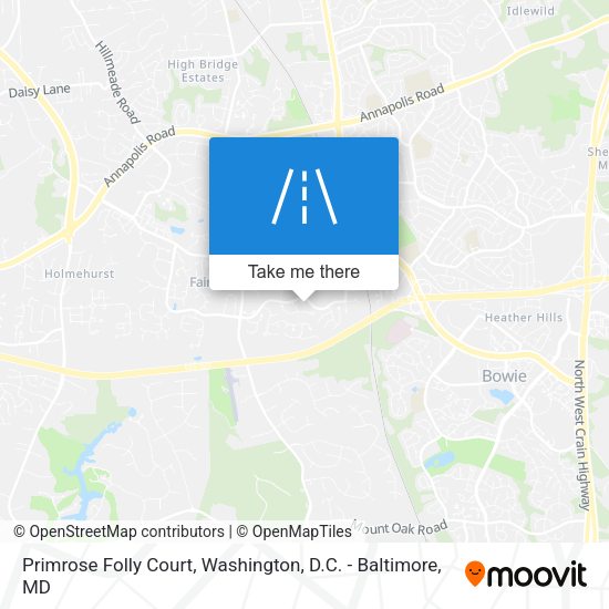 Mapa de Primrose Folly Court