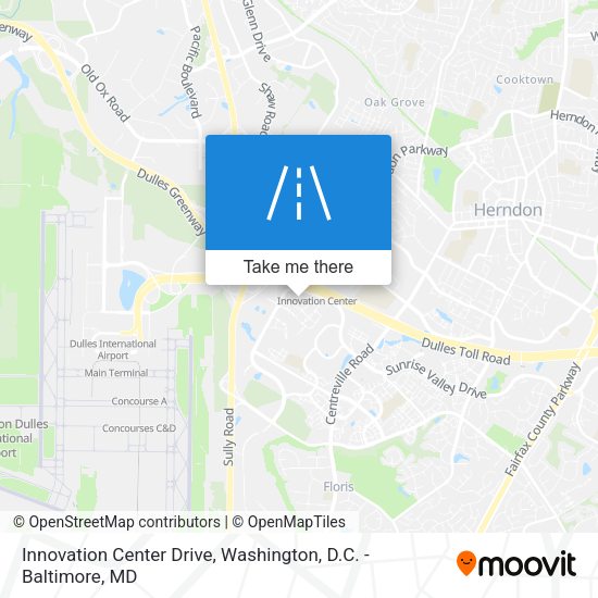 Mapa de Innovation Center Drive