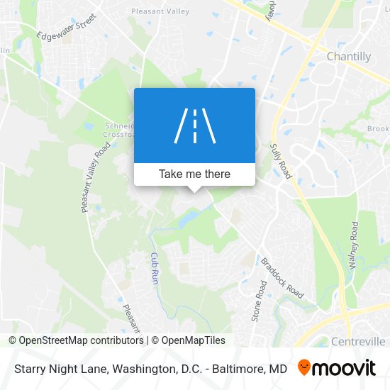 Starry Night Lane map