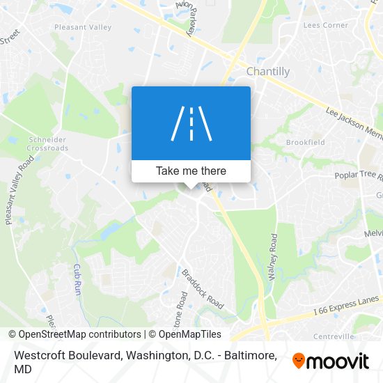 Mapa de Westcroft Boulevard