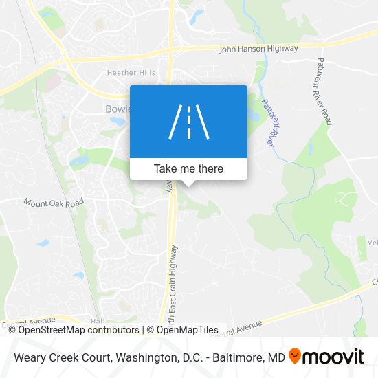 Mapa de Weary Creek Court