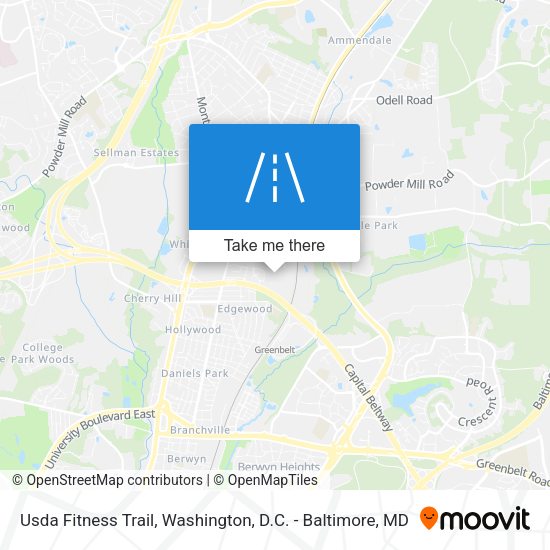 Mapa de Usda Fitness Trail