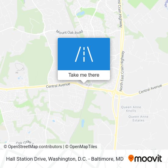 Hall Station Drive map