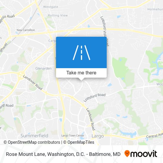 Rose Mount Lane map