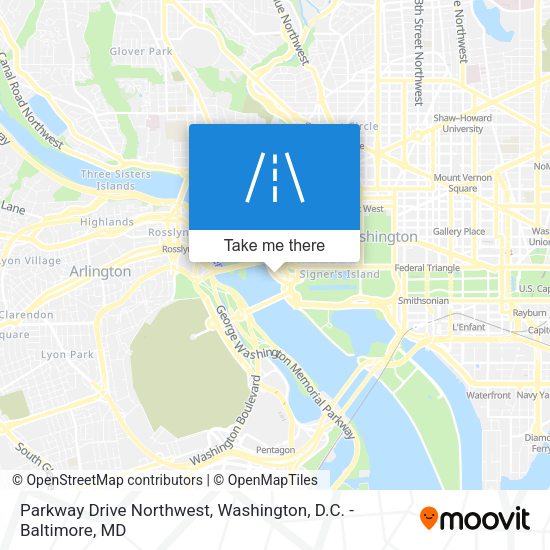 Mapa de Parkway Drive Northwest