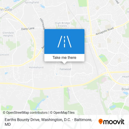 Earths Bounty Drive map