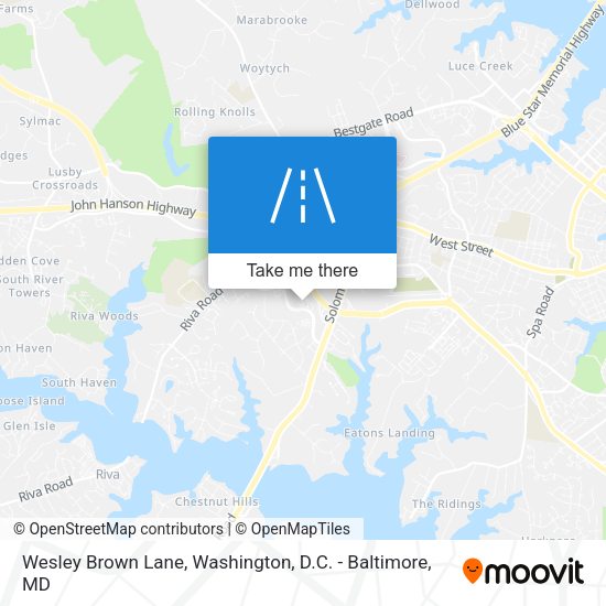 Wesley Brown Lane map