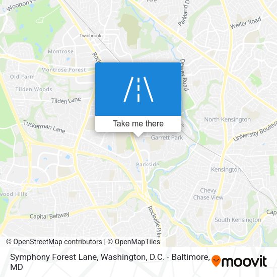 Symphony Forest Lane map