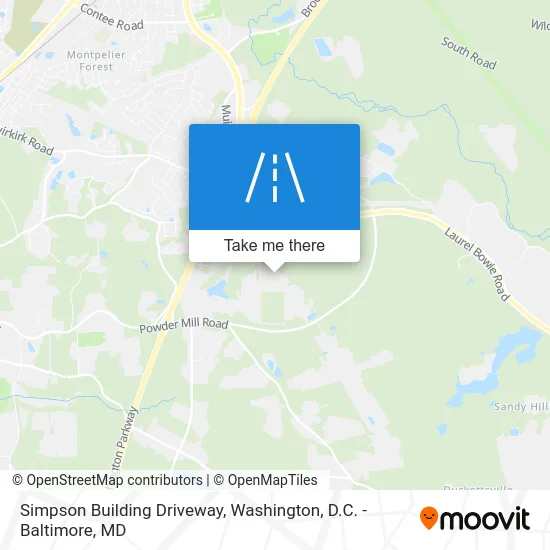 Simpson Building Driveway map