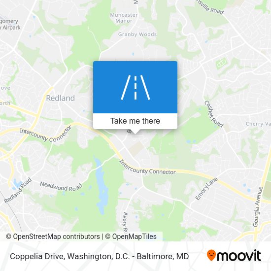Coppelia Drive map
