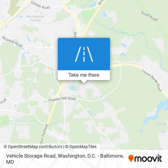 Mapa de Vehicle Storage Road