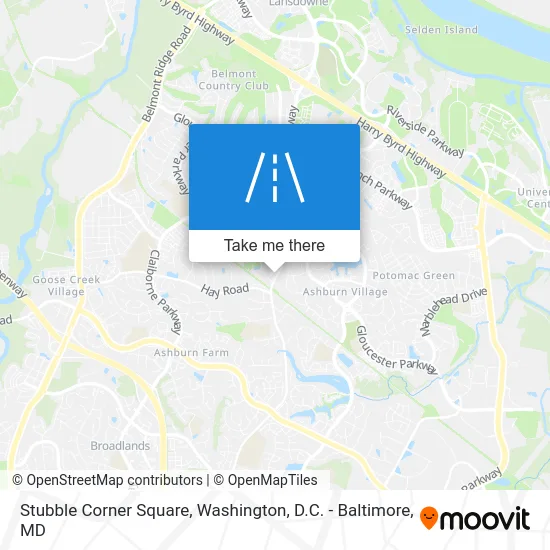 Stubble Corner Square map