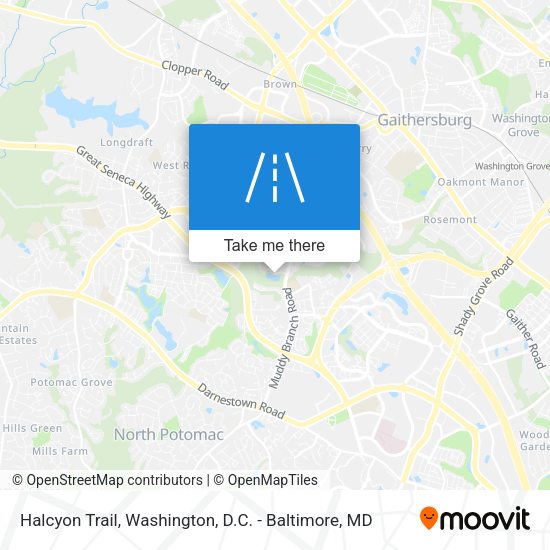 Halcyon Trail map