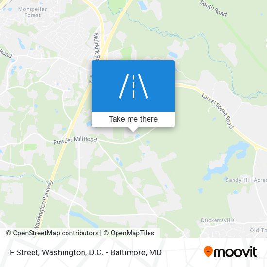 F Street map