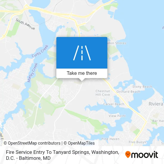 Fire Service Entry To Tanyard Springs map