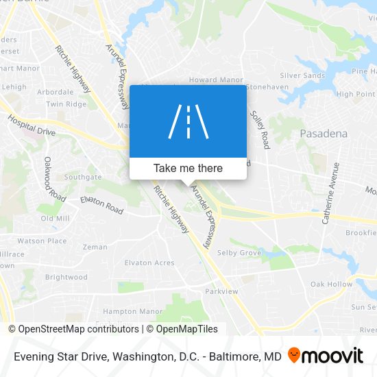 Evening Star Drive map