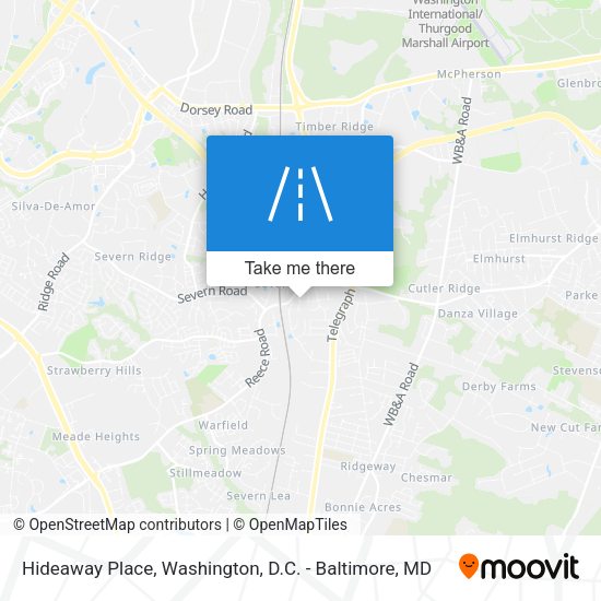 Hideaway Place map