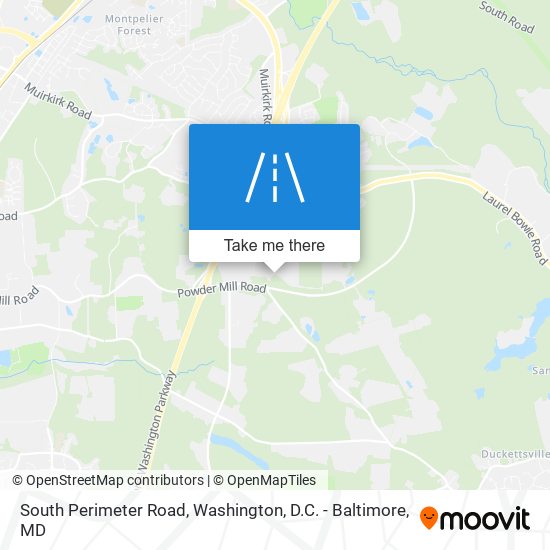 South Perimeter Road map